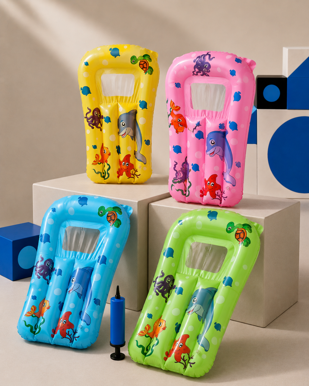 Premium Pool Relax Float met Handpomp