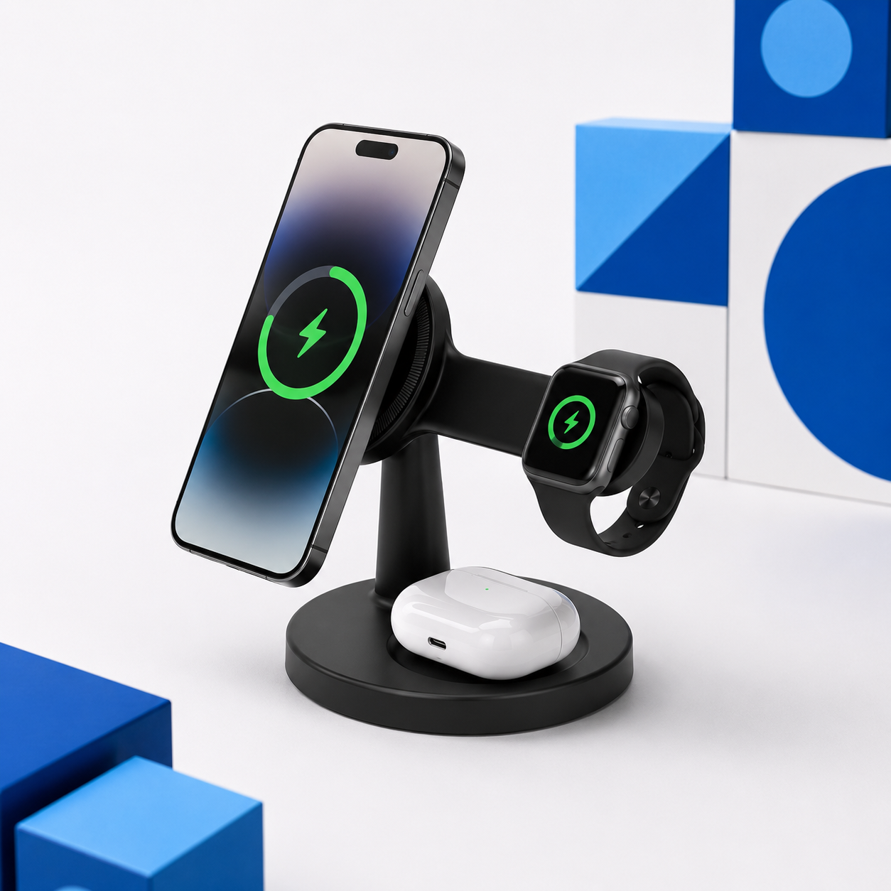 Premium 3-in-1 Charging Stand