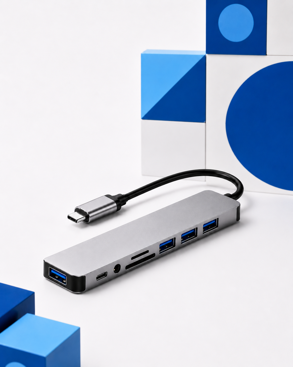 8-in-1 USB-C hub for all your devices.
